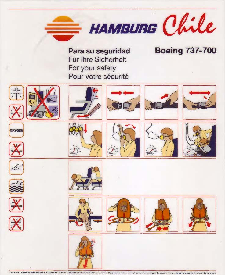 Safetycard, HHI,Hamburg International, Chile